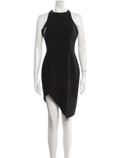 Pre-owned Jay Godfrey Halterneck Mini Dress In Black