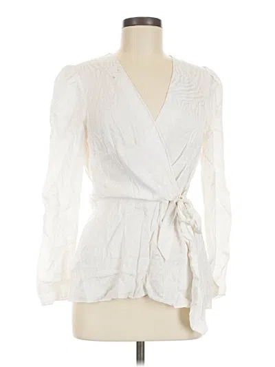 Pre-owned Jay Godfrey Long Sleeve Blouse In Ivory