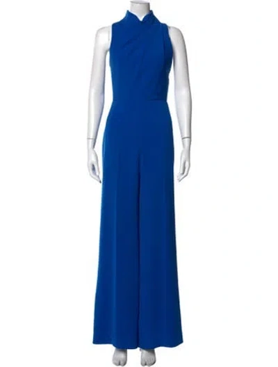 Pre-owned Jay Godfrey Mock Neck Jumpsuit In Black