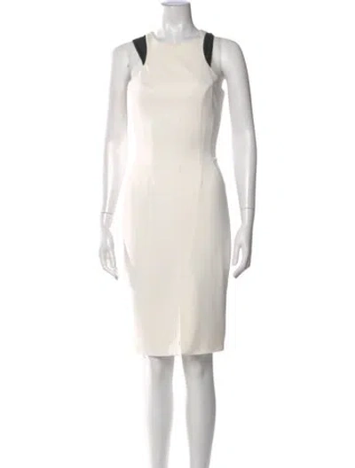 Pre-owned Jay Godfrey Nylon Knee-length Dress In White