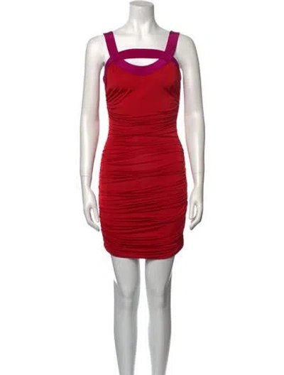 Pre-owned Jay Godfrey Nylon Mini Dress W/ Tags In Multi