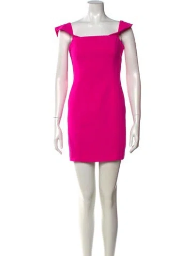 Pre-owned Jay Godfrey Off-the-shoulder Mini Dress In Pink