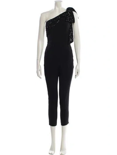 Pre-owned Jay Godfrey One-shoulder Jumpsuit In Black