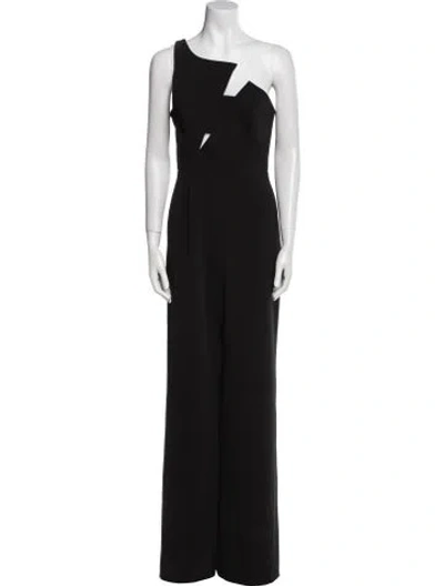 Pre-owned Jay Godfrey One-shoulder Jumpsuit In Black