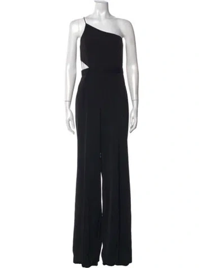 Pre-owned Jay Godfrey One-shoulder Jumpsuit In Black