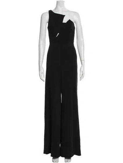 Pre-owned Jay Godfrey One-shoulder Jumpsuit In Black