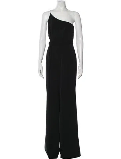 Pre-owned Jay Godfrey One-shoulder Jumpsuit In Black