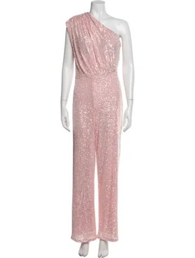 Pre-owned Jay Godfrey One-shoulder Jumpsuit In Pink