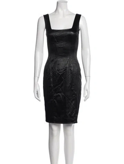 Pre-owned Jay Godfrey Patterned Knee-length Dress In Black