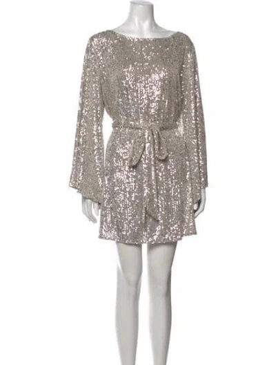 Pre-owned Jay Godfrey Patterned Mini Dress In Neutrals