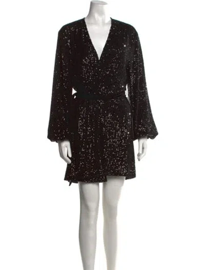 Pre-owned Jay Godfrey Patterned Mini Dress W/ Tags In Black