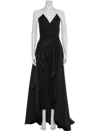 Pre-owned Jay Godfrey Pleated Accents Set In Black