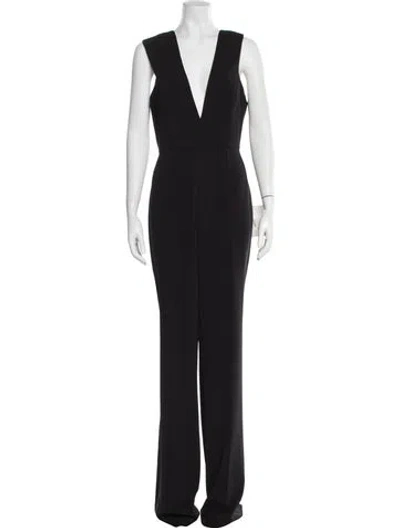 Pre-owned Jay Godfrey Plunge Neckline Jumpsuit W/ Tags In Black