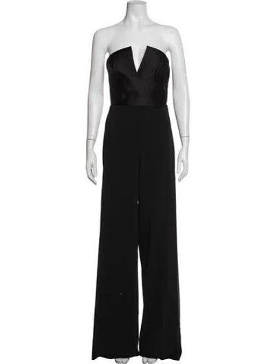 Pre-owned Jay Godfrey Plunge Neckline Jumpsuit W/ Tags In Black