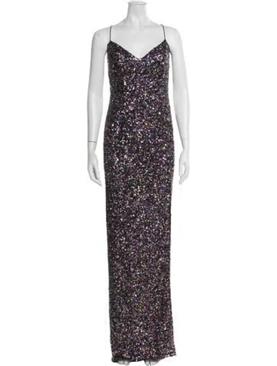 Pre-owned Jay Godfrey Printed Long Dress In Multi