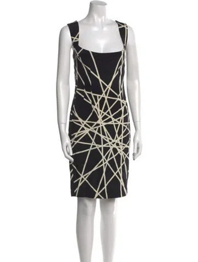 Pre-owned Jay Godfrey Printed Mini Dress In Black