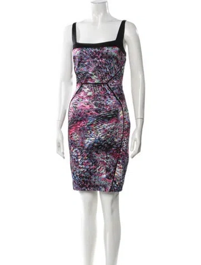 Pre-owned Jay Godfrey Printed Mini Dress In Black