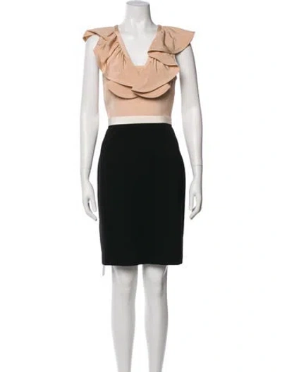 Pre-owned Jay Godfrey Silk Knee-length Dress In Black