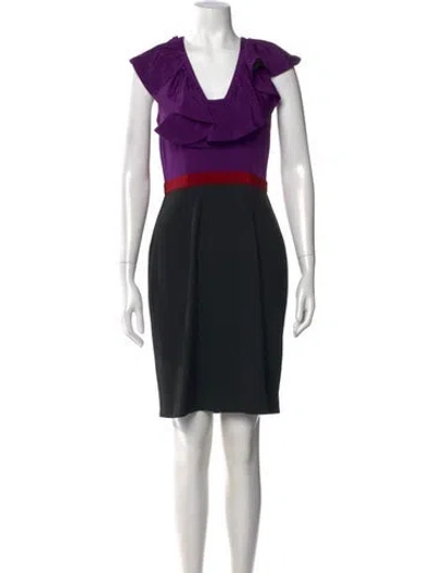 Pre-owned Jay Godfrey Silk Knee-length Dress In Black