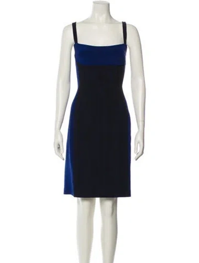 Pre-owned Jay Godfrey Silk Knee-length Dress In Blue