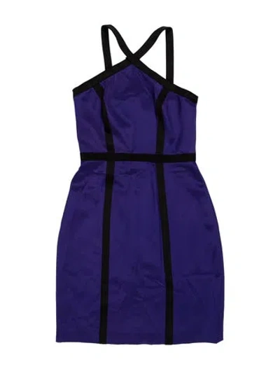 Pre-owned Jay Godfrey Silk Knee-length Dress In Blue
