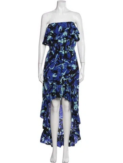 Pre-owned Jay Godfrey Silk Long Dress In Blue