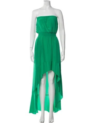 Pre-owned Jay Godfrey Silk Long Dress In Green
