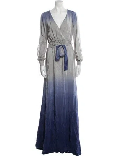 Pre-owned Jay Godfrey Silk Long Dress In Multi