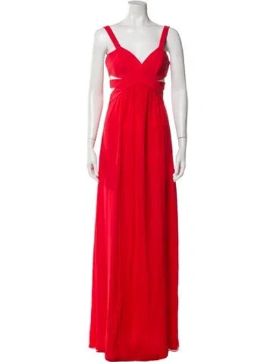 Pre-owned Jay Godfrey Silk Long Dress In Pink