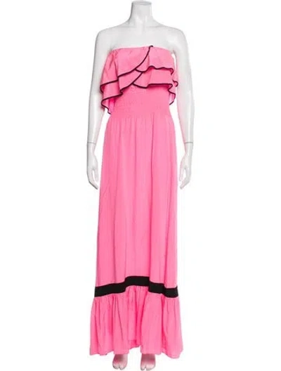 Pre-owned Jay Godfrey Silk Long Dress In Pink