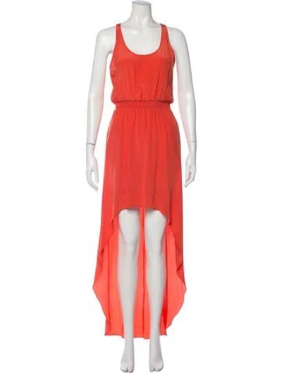 Pre-owned Jay Godfrey Silk Long Dress W/ Tags In Orange