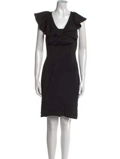 Pre-owned Jay Godfrey Silk Mini Dress In Black