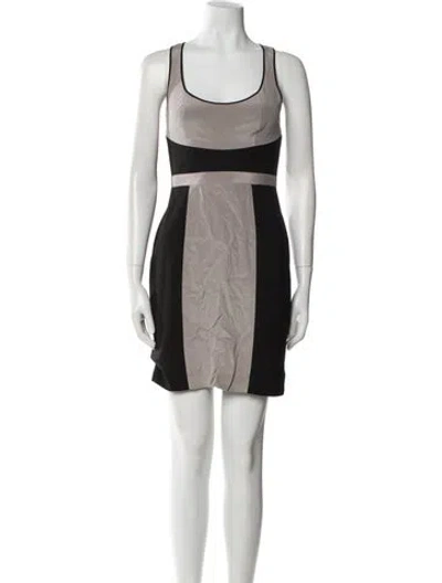 Pre-owned Jay Godfrey Silk Mini Dress In Black