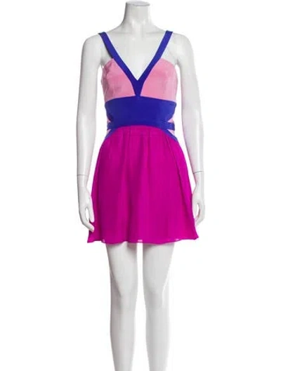 Pre-owned Jay Godfrey Silk Mini Dress In Black