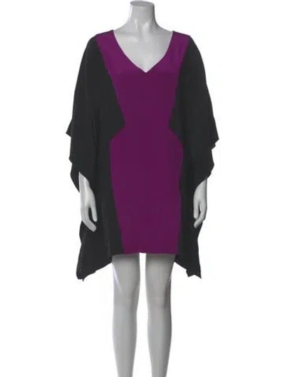 Pre-owned Jay Godfrey Silk Mini Dress In Black