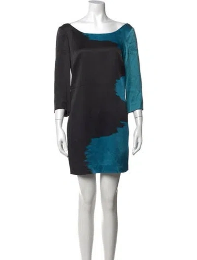 Pre-owned Jay Godfrey Silk Mini Dress In Black