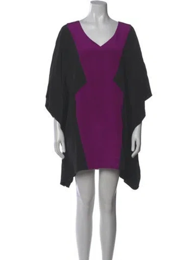 Pre-owned Jay Godfrey Silk Mini Dress In Gray