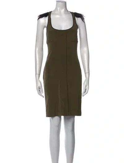Pre-owned Jay Godfrey Silk Mini Dress In Green