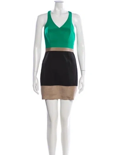 Pre-owned Jay Godfrey Silk Mini Dress In Neutral