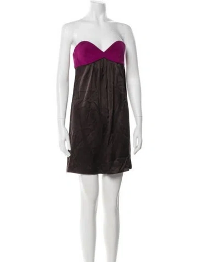Pre-owned Jay Godfrey Silk Mini Dress In Pink