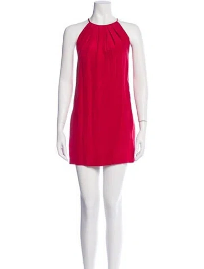 Pre-owned Jay Godfrey Silk Mini Dress In Pink