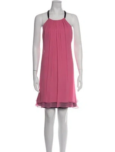 Pre-owned Jay Godfrey Silk Mini Dress In Pink