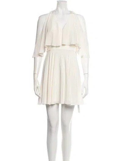 Pre-owned Jay Godfrey Silk Mini Dress W/ Tags In Neutral