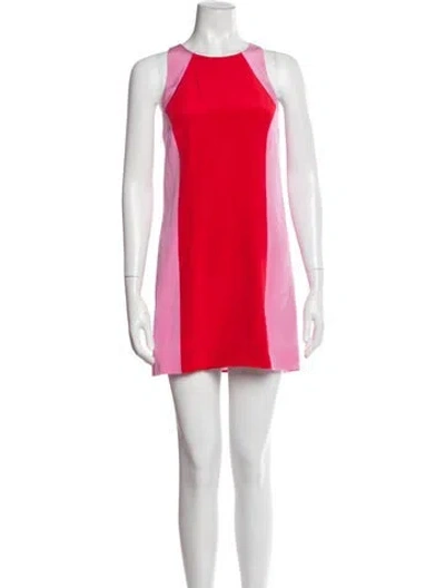 Pre-owned Jay Godfrey Silk Mini Dress W/ Tags In Red