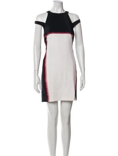 Pre-owned Jay Godfrey Silk Mini Dress In White