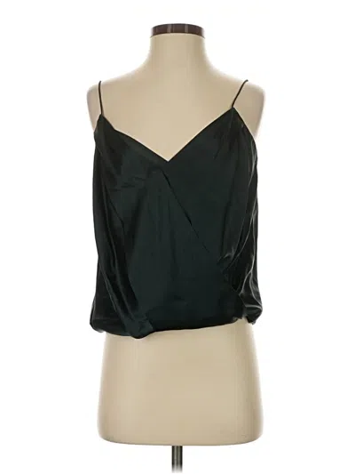 Pre-owned Jay Godfrey Sleeveless Silk Top Black Strapless Neckline Tops