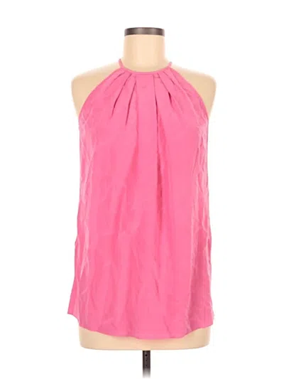Pre-owned Jay Godfrey Sleeveless Silk Top Pink Halter Neckline Tops