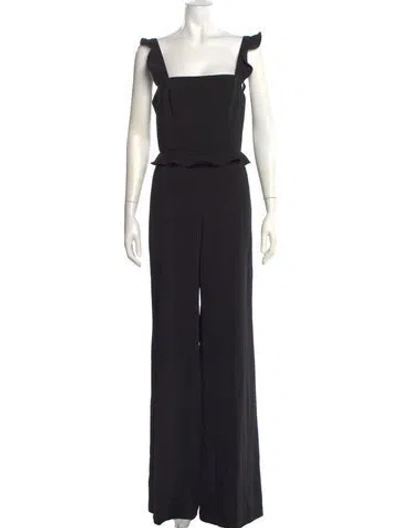 Pre-owned Jay Godfrey Square Neckline Jumpsuit In Black