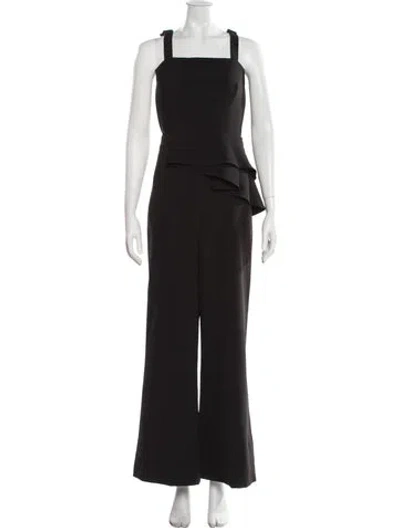 Pre-owned Jay Godfrey Square Neckline Jumpsuit In Black