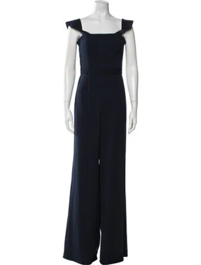 Pre-owned Jay Godfrey Square Neckline Jumpsuit In Blue